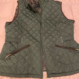 Quilted Olive Vest